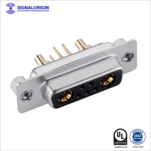 7W2 D-sub high current female dip type connector