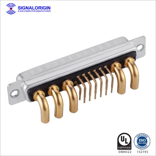 17W5 D-sub mixed contact high current connector