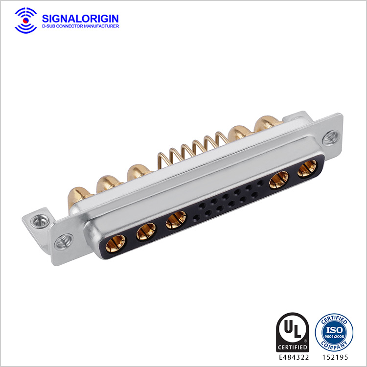 17W5 D-sub female right angle connector supply