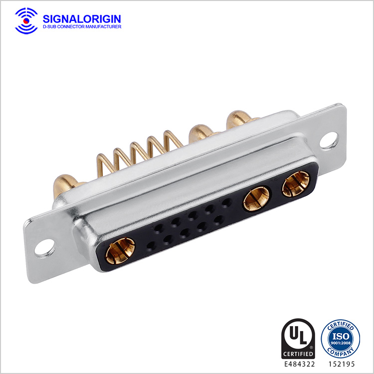13W3 D-sub female right angle connector supply