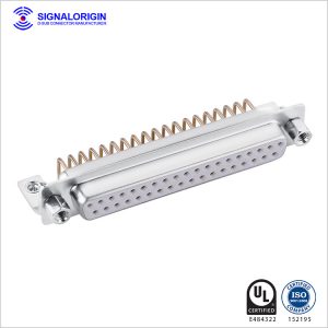 37 pin female bending d-sub connector with screws