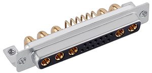 17W5 D-sub female right angle connector supply