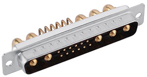 17W5 D-sub mixed contact high current connector